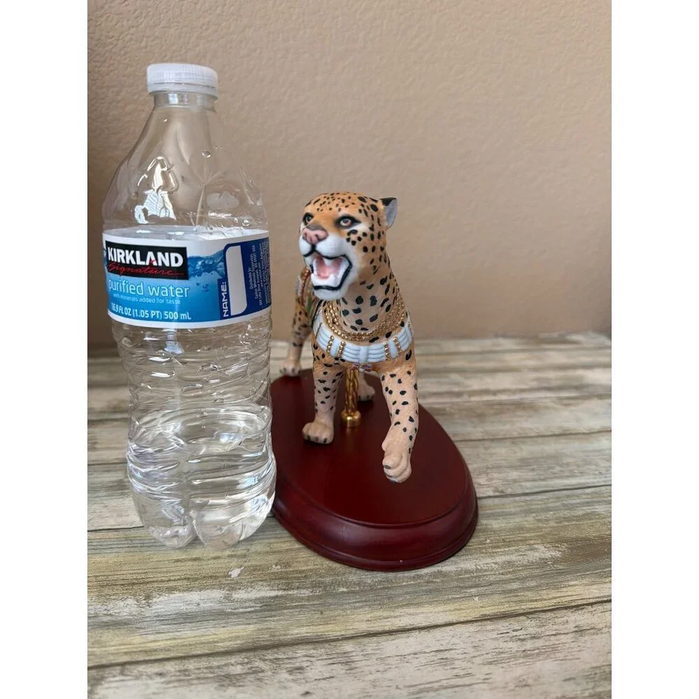 Lenox Carousel Leopard 2004 Porcelain Figurine w/ Wood Base in Box - Picture 4 of 16